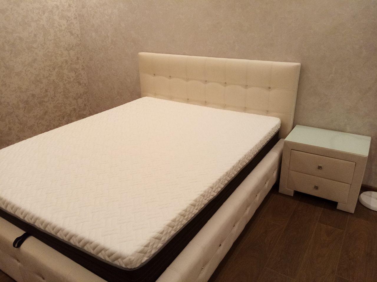 Двуспальная кровать "Bella" 140 х 200 с ортопедическим основанием цвет Sancho 2202