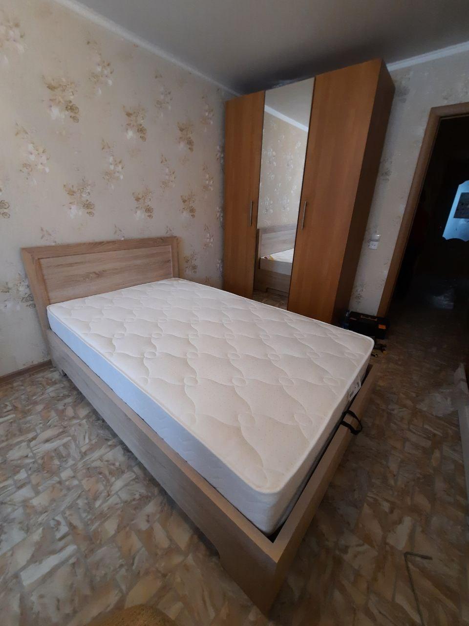 Полутораспальная кровать "Мальта" 120 х 200 с ортопедическим основанием цвет сонома