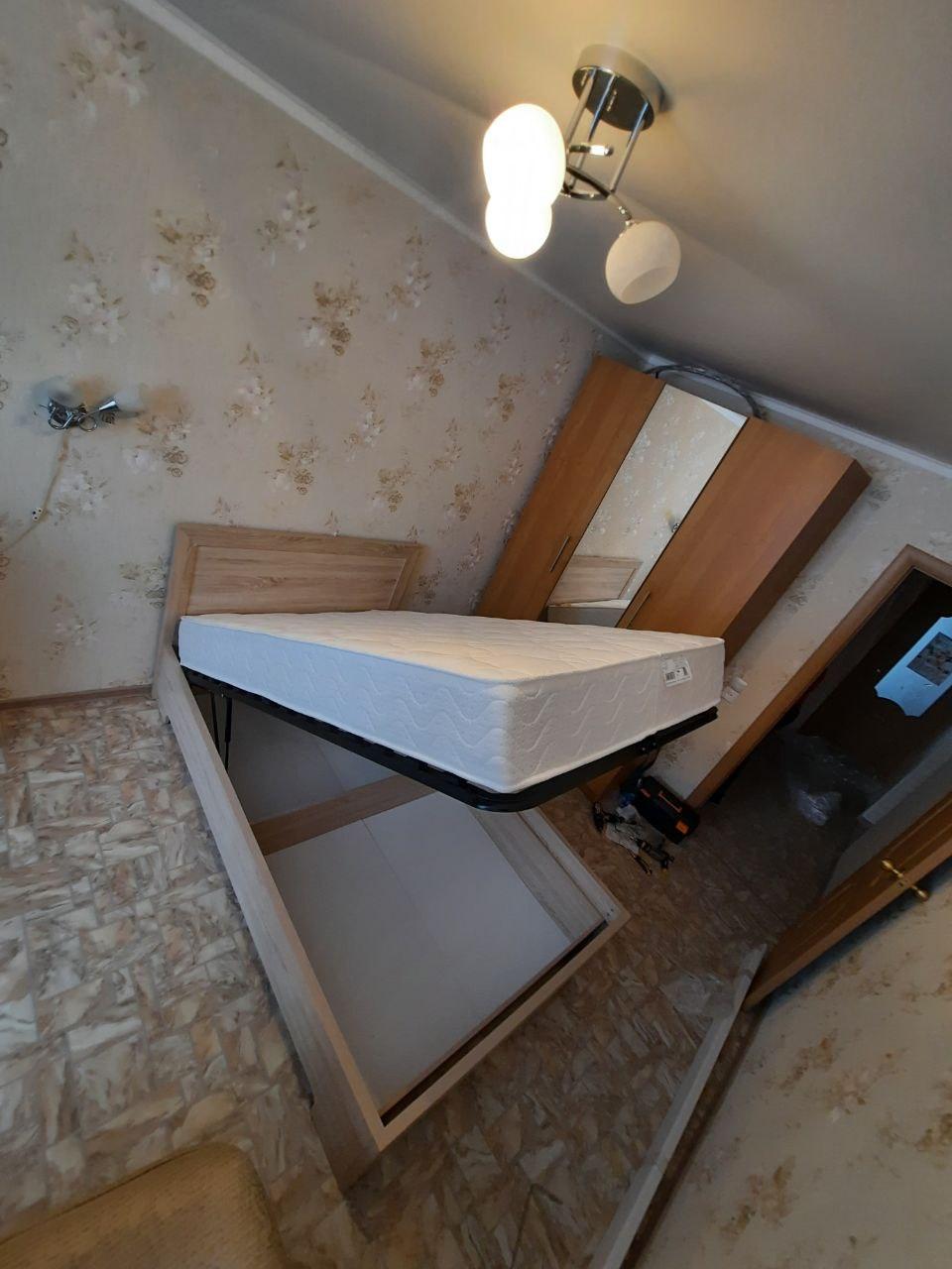 Двуспальная кровать "Мальта" 140 х 200 с ортопедическим основанием цвет сонома
