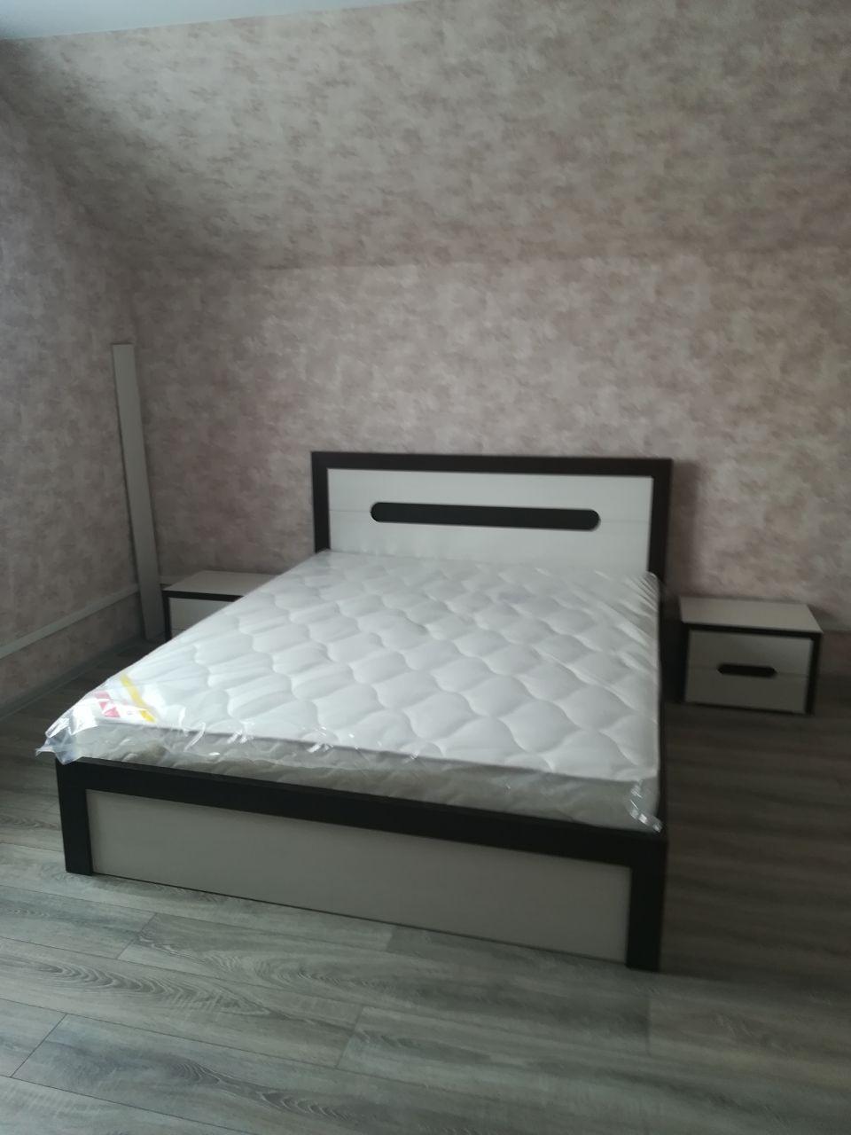 Двуспальная кровать "Альба" 140 х 190 с подъемным механизмом цвет дуб сантана