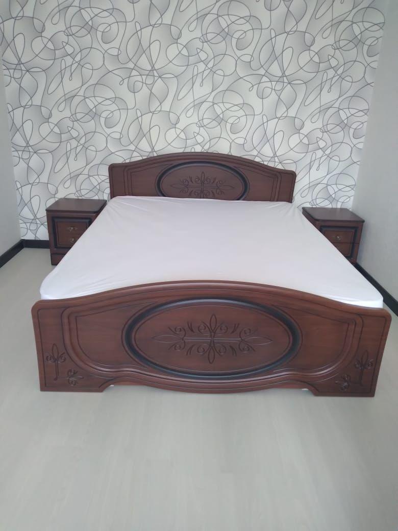 Полутораспальная кровать "Натали"  120 х 200 с подъемным механизмом цвет орех изножье низкое