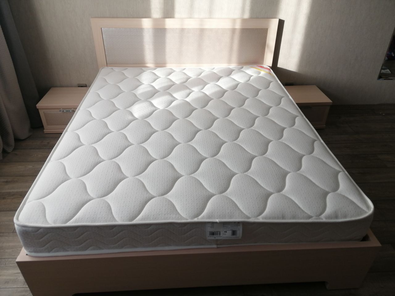 Полутораспальная кровать "Мальта" 120 х 200 с ортопедическим основанием цвет венге