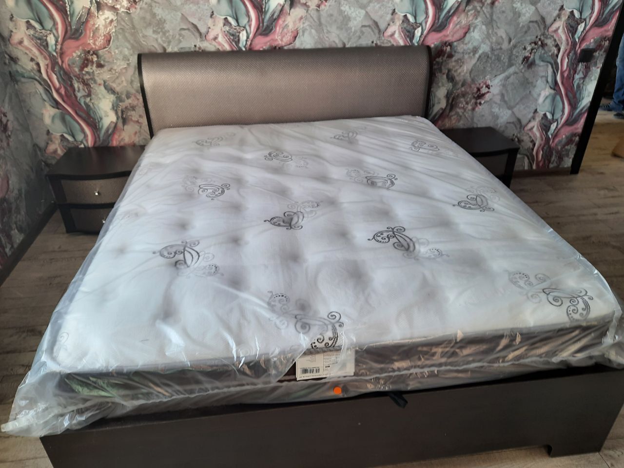 Односпальная кровать "Барселона"  90 х 200 с подъемным механизмом цвет сонома/ punto06