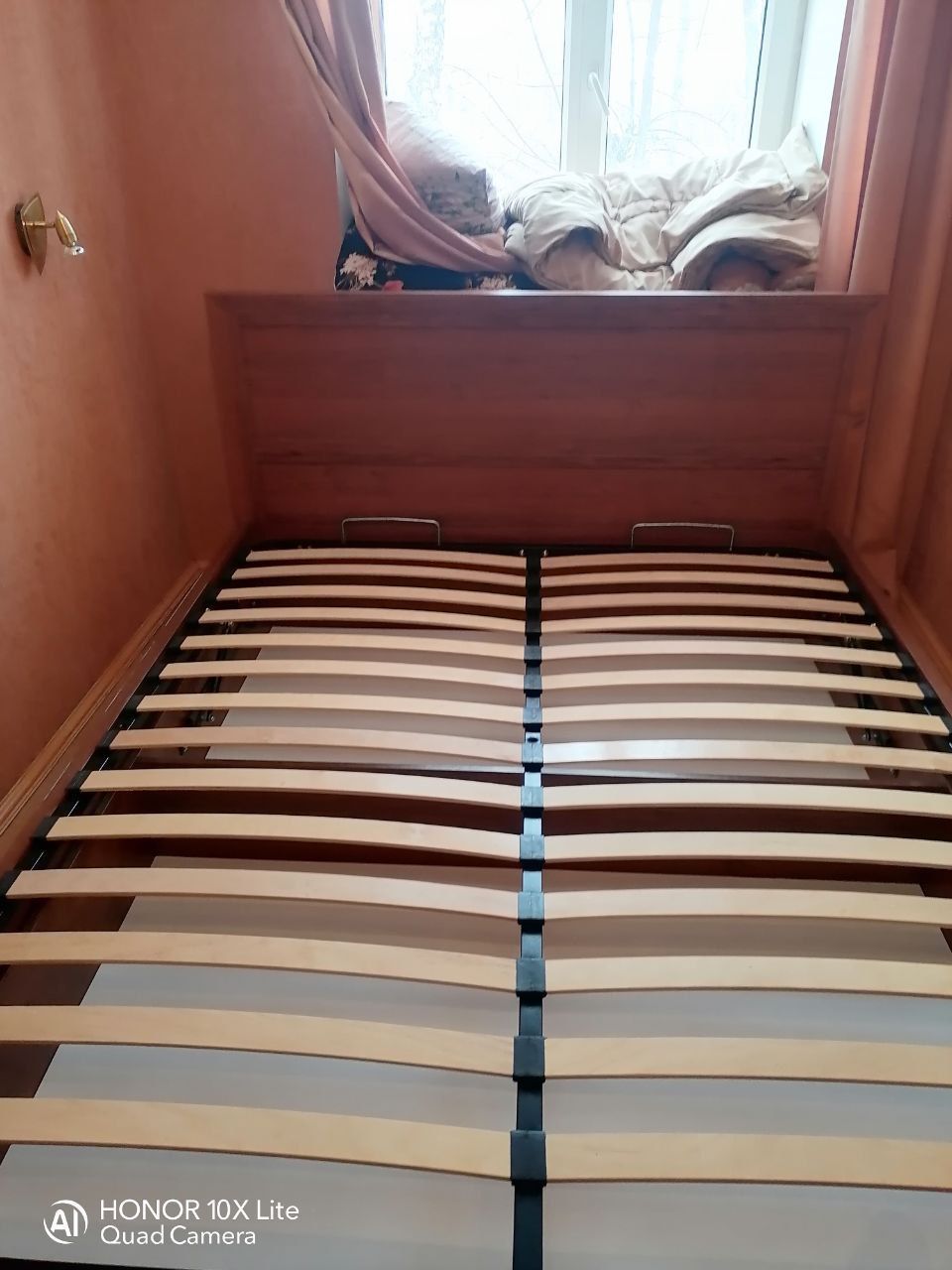 Двуспальная кровать "Мальта" 140 х 200 с ортопедическим основанием цвет венге