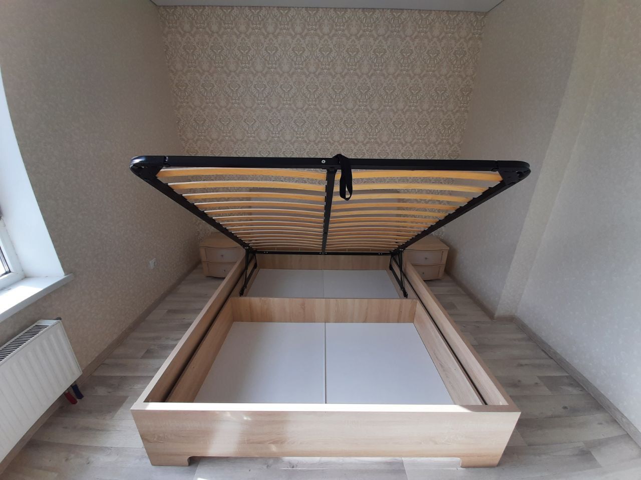 Полутораспальная кровать "Барселона" 120 х 190 с ортопедическим основанием цвет сонома/ punto06