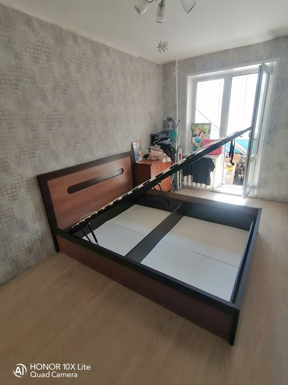Двуспальная кровать "Альба" 160 х 200 с подъемным механизмом цвет бодега