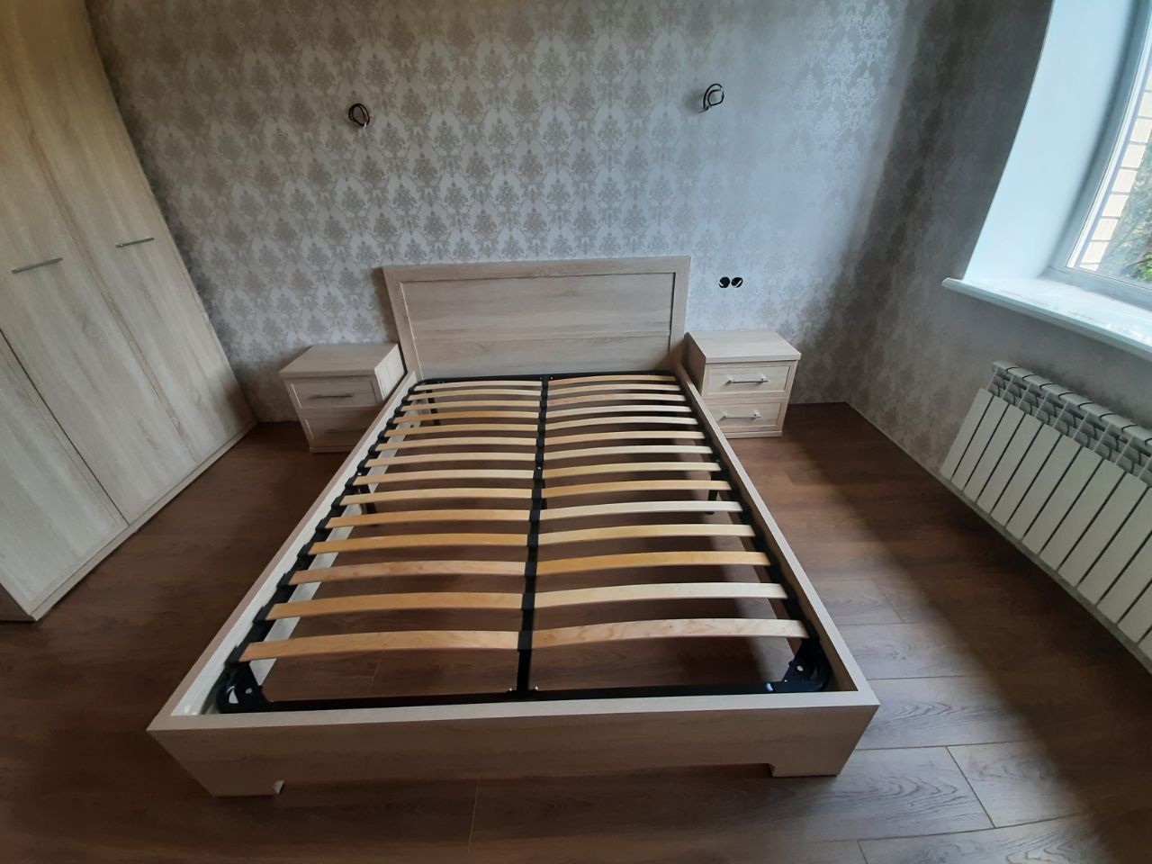 Двуспальная кровать "Мальта" 180 х 200 с подъемным механизмом цвет венге