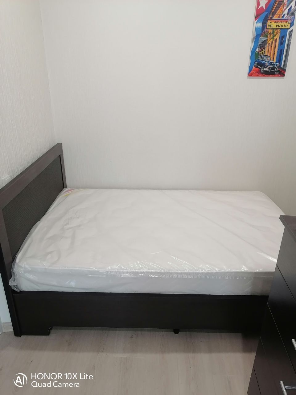 Двуспальная кровать "Мальта" 180 х 190 с ортопедическим основанием цвет сонома