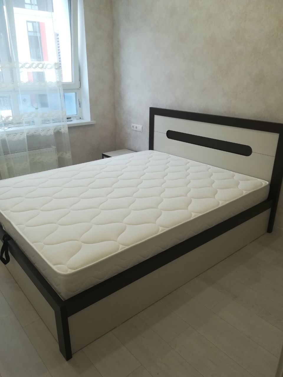 Двуспальная кровать "Альба" 140 х 200 с ортопедическим основанием цвет бодега