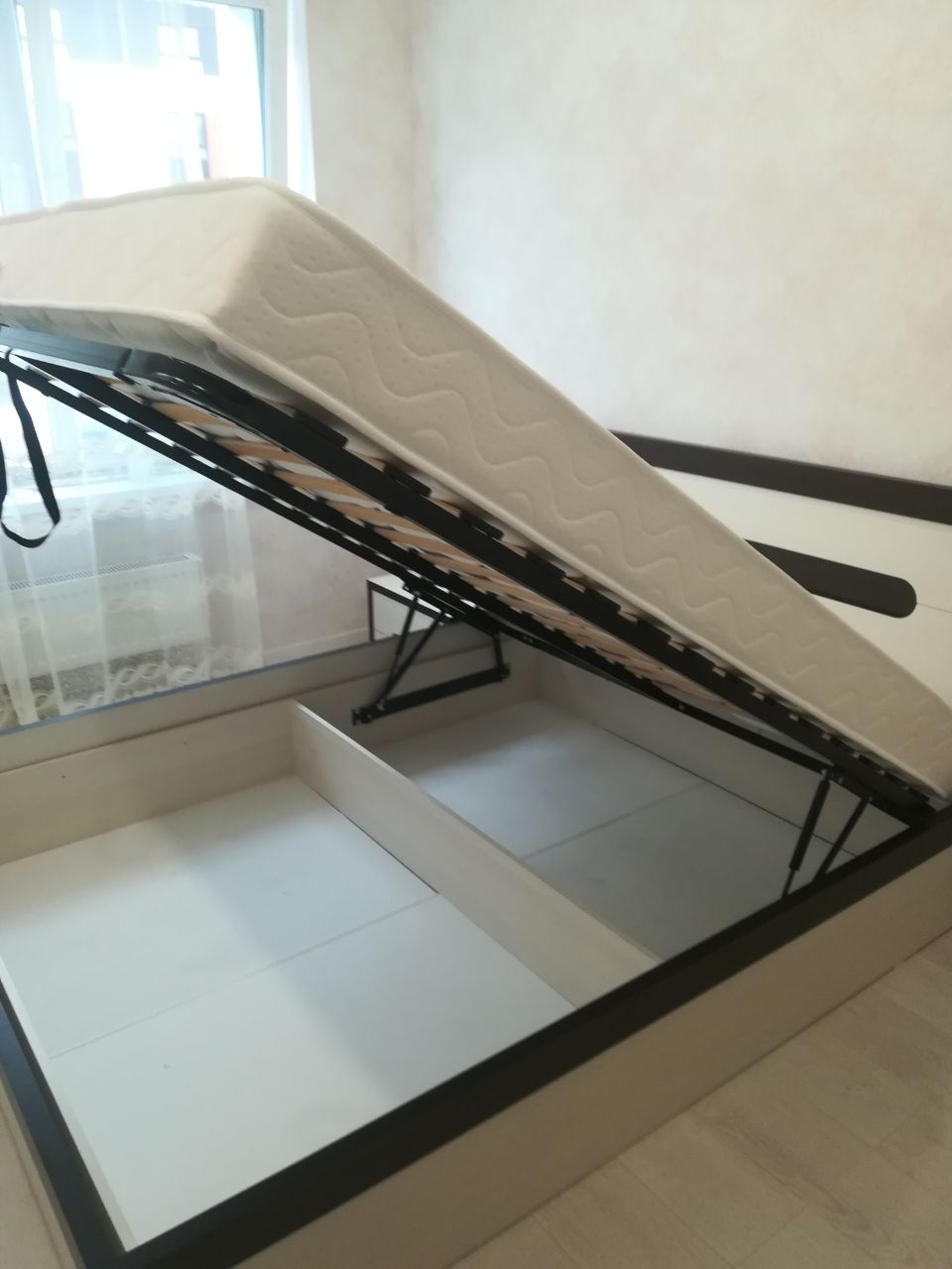 Полутораспальная кровать "Альба" 120 х 200 с ортопедическим основанием цвет дуб сантана